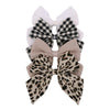 4 PCS Sailor Bow Hair Clips for Kids Girls Women Linen cotton Hair Bow Alligator Clips Baby Toddler Girl Mom Hair Accessories (L