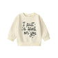Wallarenear Toddler Kids Sweatshirts Halloween Outfits Letter Print Long Sleeve Shirt Crewneck Pullover Fall Sweater Clothes (Cr