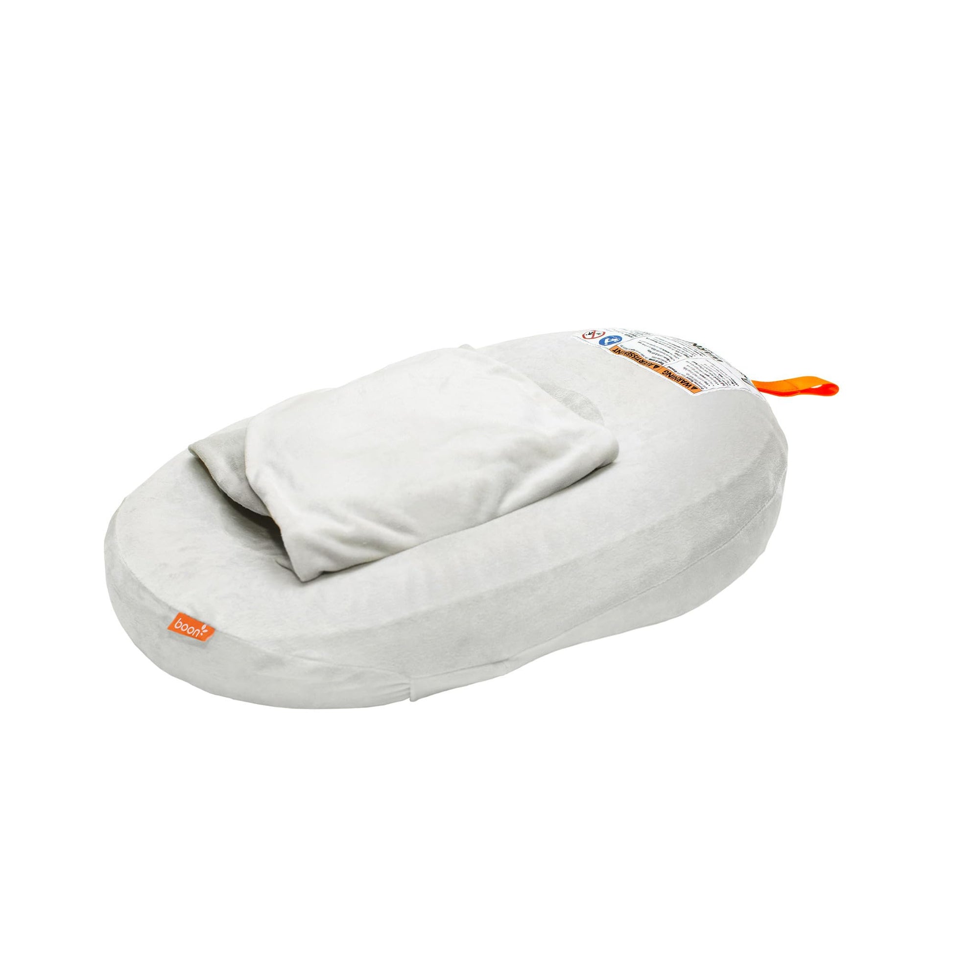 Boon Puff+ Inflatable Baby Bather - Infant Bathtub Includes Microfleece Cover, Swaddle Wings, And Storage Bag - Inflatable Baby