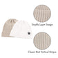 Simple Knitted Baby Beanie Hip-Hop Boys Winter Hat Toddler Kids Bonnet For Girls 0-5Y (White+Beige,L)