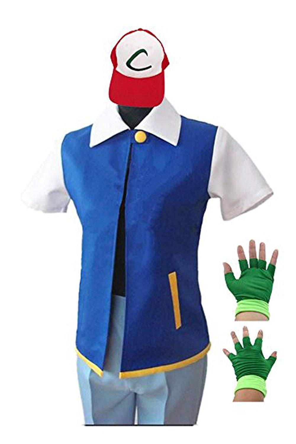 Layshowcos Halloween Costume Hoodie Cosplay Jacket Shirt Gloves Hat Sets For Trainer, 140