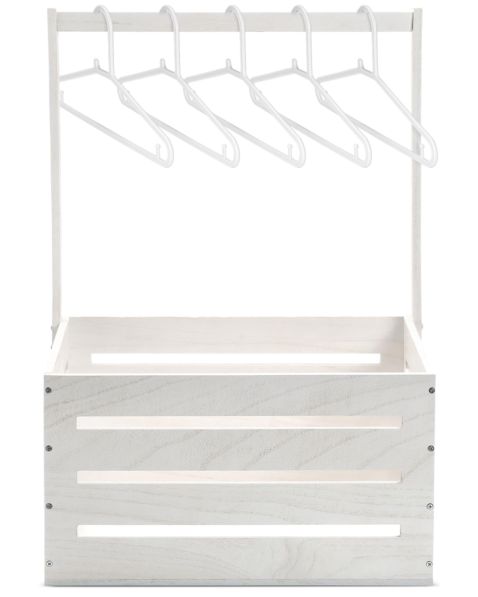Suzile Wooden Baby Shower Crate Closet, Baby Basket With Handle Baby Storage Crate Hamper, Baby Shower Wooden Gift Crate, Baby P