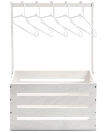 Suzile Wooden Baby Shower Crate Closet, Baby Basket With Handle Baby Storage Crate Hamper, Baby Shower Wooden Gift Crate, Baby P