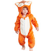Michley Newborn Baby Winter Hooded Romper Flannel Infant Jumpsuit Outfit, Fox, 2-5Months, Size 70
