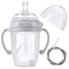 Haakaa Weighted Straw Sippy Cup For 6+ Month Old, Silicone Baby Straw Cup Toddler Water Bottle With Straw Brush, 8Oz/250Ml, Grey