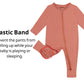 Guisby Rayon Footless Pajamas, Long Sleeve Newborn Zipper Sleepers Baby Boy Orange