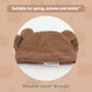 Duoyeree Kids Baby Hat Soft Warm Cable Knit Beanie Toddler Girl Fall Winter Hats(Net-Brown,12-18 Months)
