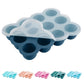 HIWOOD Baby Food Storage 12 x 1.5OZ Silicone Freezer Tray with Lid, Food Grade Silicone Containers for Purees & Vegetables Midni