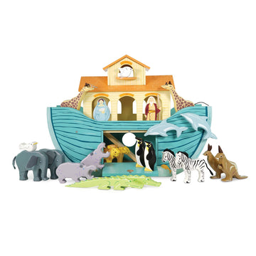 Le Toy Van - Pretend Play Educational Wooden Ark Role Play Toy | Suitable for A Boy Or A Girl 3 Years Old Or Older (TV259)