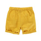 Hileelang Baby Boys ' Shorts 2-Pack Chino Short Summer Cotton Casual Pants With Pockets Yellow Green 2T