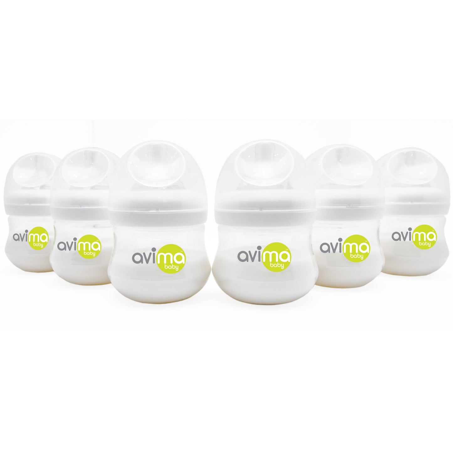 Avima Baby 4 Oz Anti Colic Baby Bottles For Breastfed Babies - Slow Flow Nipples, Wide Neck Bottle, Bpa Free - Newborn 0-3 Month