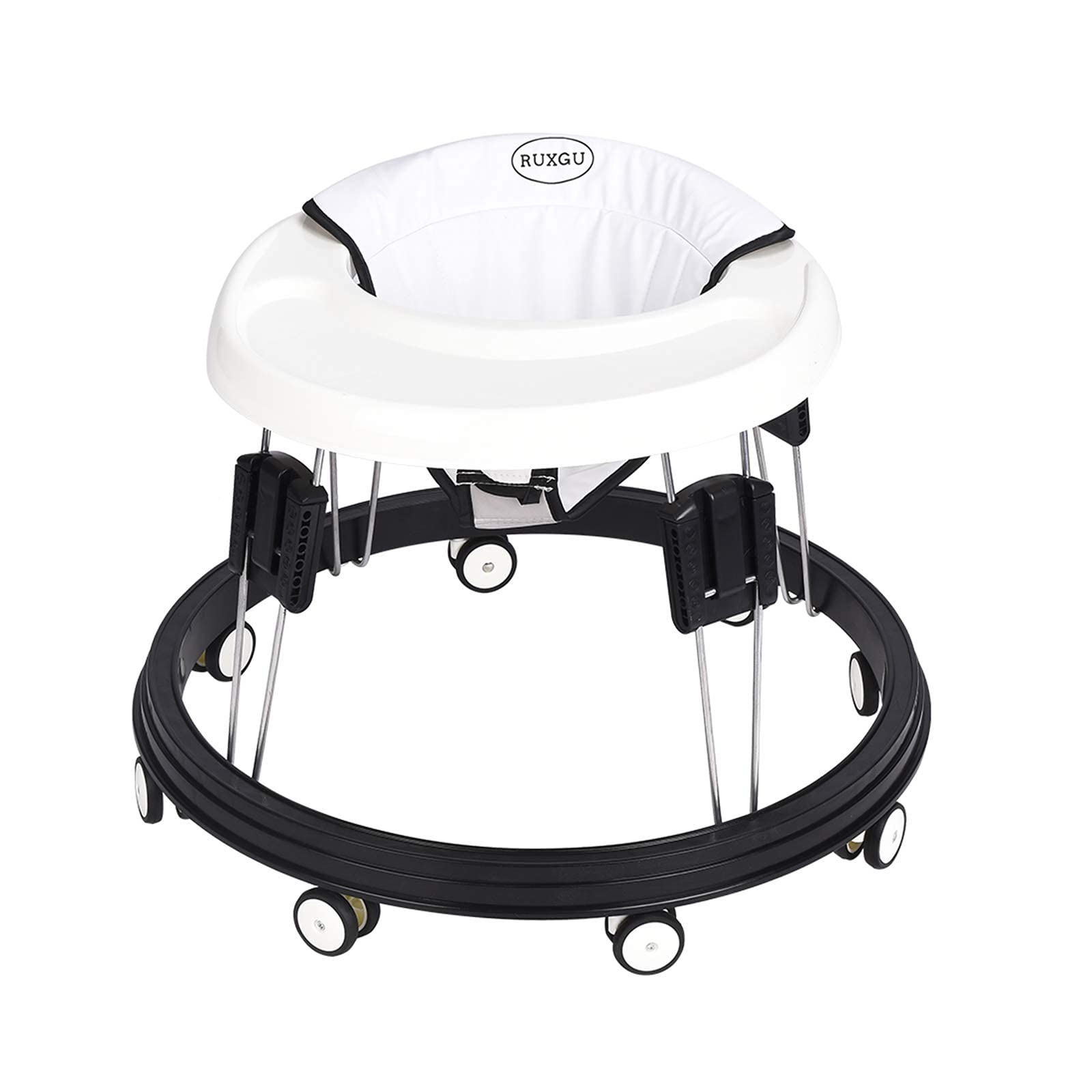 The Foldable Baby Walker, Suitable For 66-80Cm Height Wheeled Baby Boy And Girl Walker, Mute Anti-Rollover Baby Walker, Avoid Bi