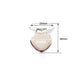 Sutoyuen 1' Metal Heart Suspender Clips,Pacifier Clips For Diy Craft Dummy Pacifier Holders Bib Soother Clip Toy Holder Silver