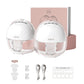 NCVI Hands Free Breast Pump 8111, Wearable Breastfeeding Pump, Electric Portable Pump with 4 Modes & 9 Levels, Strong Suction & 