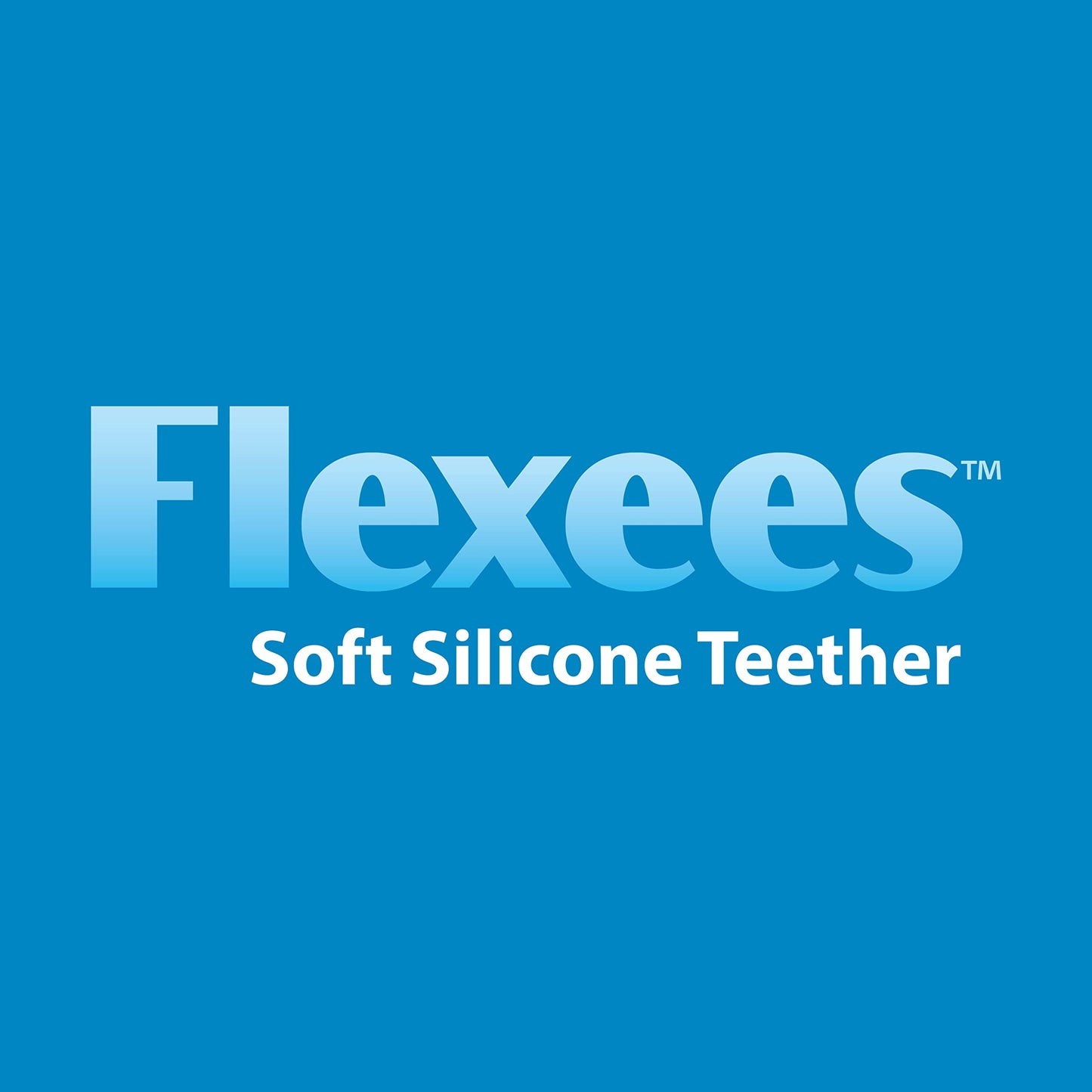 Dr. Browns Flexees Blue Sloth, Soft 100% Silicone Baby Teether, BPA Free, 3m+