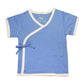 Babysoy Unisex Baby Kimono Tee, Lake Blue, 12 18 Months