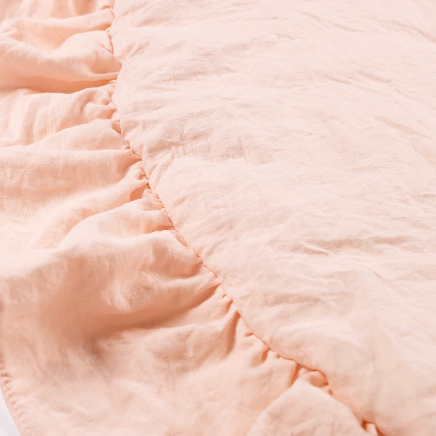 Hard Base Ruffle Mat Lush Decor 36' Baby Round Ruffle Play Mat Single Diameter, Blush ...