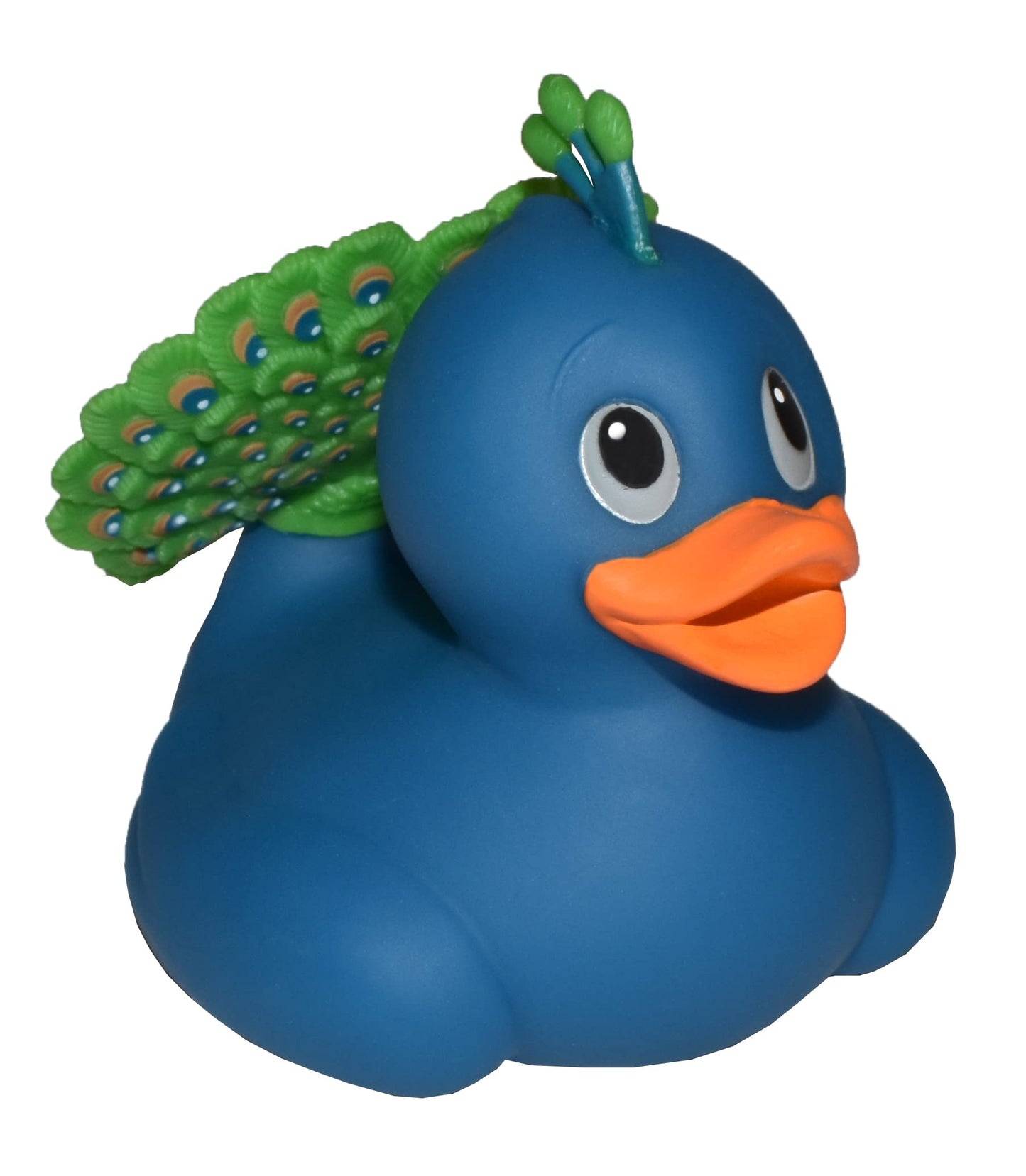 Wild Republic Rubber Ducks, Bath Toys, Kids Gifts, Pool Toys, Water Toys, Peacock, 4
