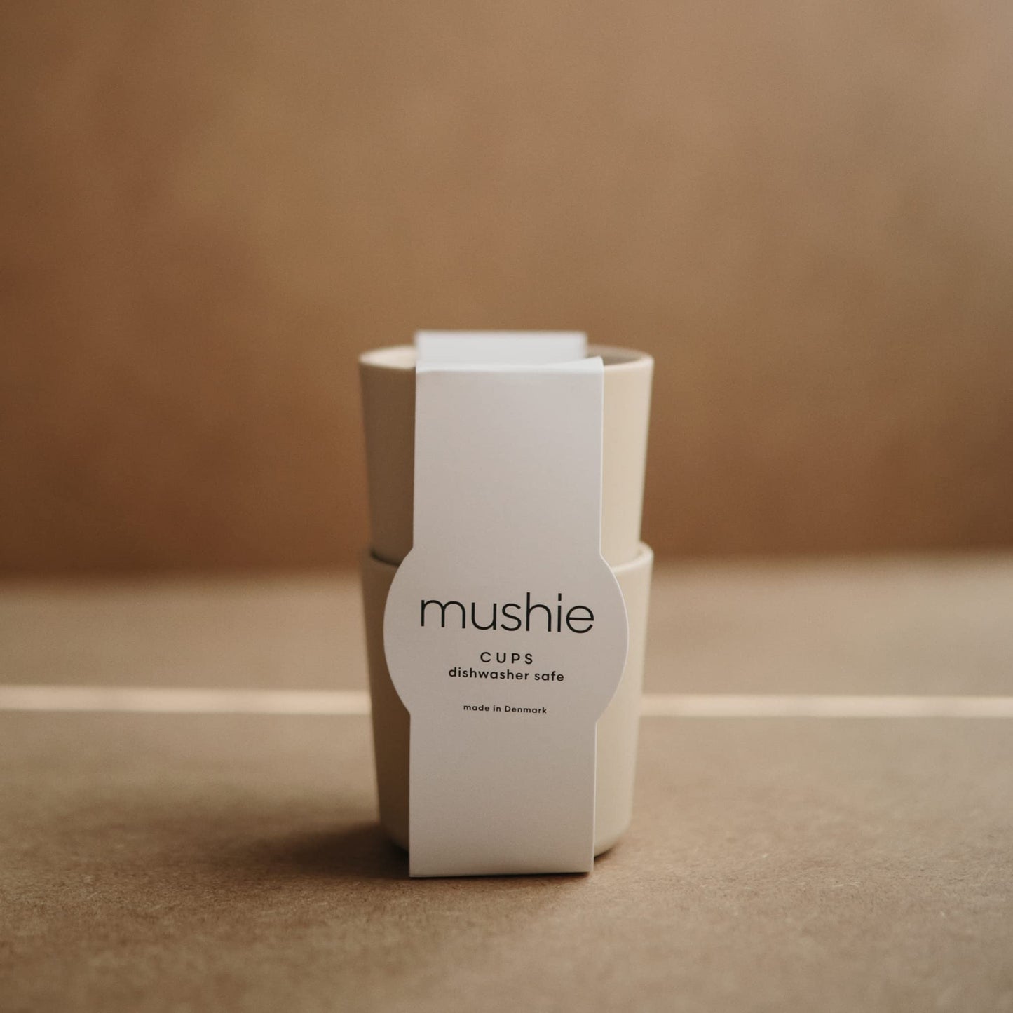 Mushie Dinnerware Cups For Kids | Made In Denmark, Set Of 2 (Vanilla)