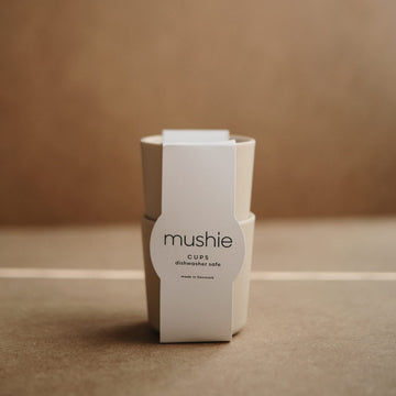 Mushie Dinnerware Cups For Kids | Made In Denmark, Set Of 2 (Vanilla)