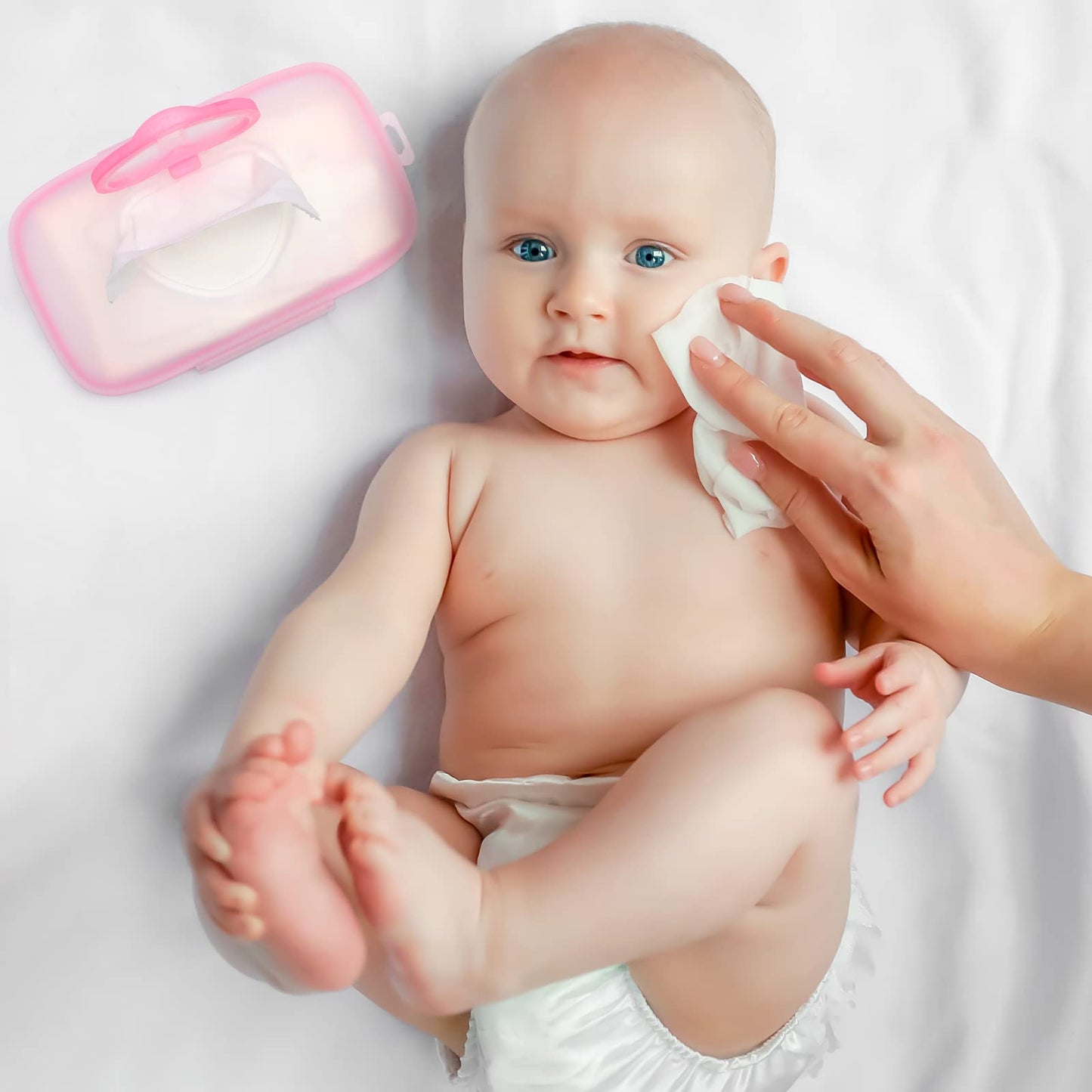 Healeved Baby Wipes Dispenser: On- The- Go Wipes Dispenser Travel Wipes Case Baby Wipe Holder Outdoor Stroller Wet Wipes Box Por