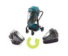 guzzie+Guss 3-in-1 Rain Cover, Fits Most Bassinets, Car Seats, and Pod Style Stroller Seats, Raincover Features Quick-Access Zip