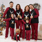 Iffei Matching Family Pajamas Sets Christmas Pj 'S With Letter And Plaid Printed Long Sleeve Tee And Bottom Loungewear 3-6 Month