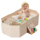 Baby Foldable Bathtub, Baby Bath Tube with Non-Slip Base Portable Baby Tube for Newborn to Toddler