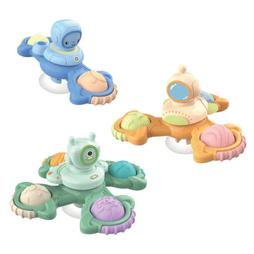 3Pcs Suction Cup Spinner Toys For Boy&Girl, Spinning Tops Toddler Toys, Birthday Gift For Infant, Sensory Baby Bath Toys For Tod