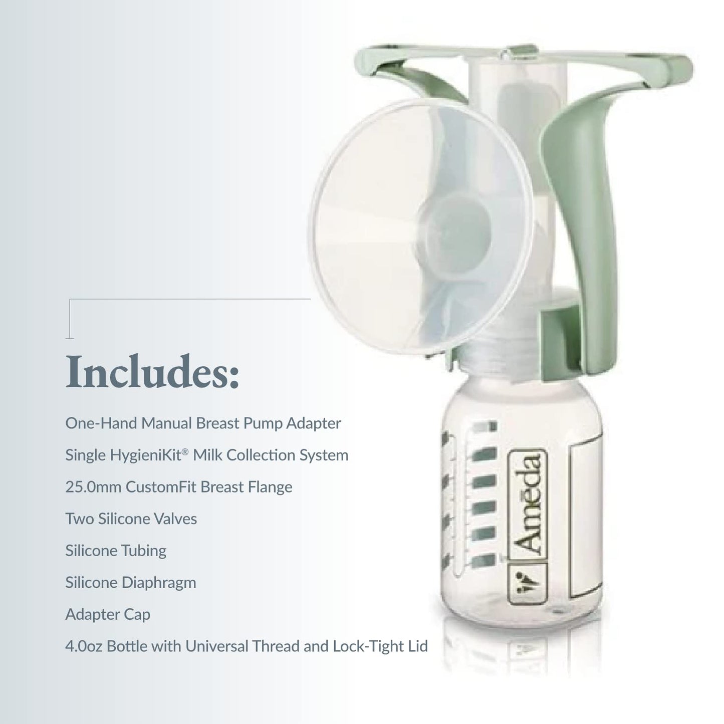 Ameda Portable Manual Breast Pump, Breast Feeding Essentials, Portable, Bpa And Dehp Free