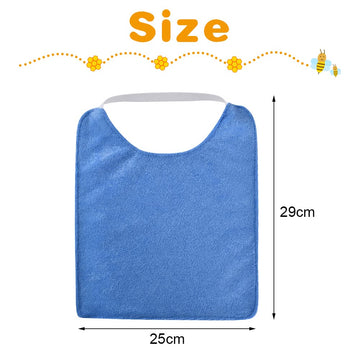 Vicloon Baby Bibs, 5Pcs Terry Bib Set, Baby Bibs For Boys, Girls, Terry Drool Cotton Bibs Waterproof Protection, Adjustable Elas