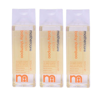 Mothercare All We Know Baby Shampoo, 300Ml, Pack Of 3