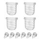 6PCS Duckbill Valves 4PCS Silicone Diaphragm, Wearable Breast Pump Replacement Parts Compatible with Lansinoh Discreet Duo Mamma
