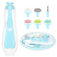 Baby Nail Trimmer Electric|Safe Baby Nail File|Baby Nail Clippers With Light And 6 Grinding Pads For Newborn Infant Toddler Or A