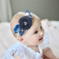 Mligril Baby Girl Floral Headbands- 3Pcs Nylon Headband Handmade Flower Crown Elastic Hairband Newborn Toddler Hair Accessories