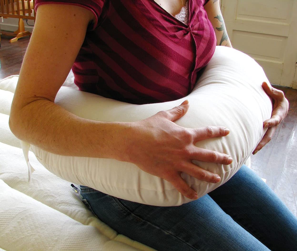 Holy Lamb Organics Wool And Cotton Nursing Pillow