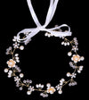 Papoopy Flower Girl Headpiece For Wedding, First Communion, Bridal, Hair Accessories (F9)