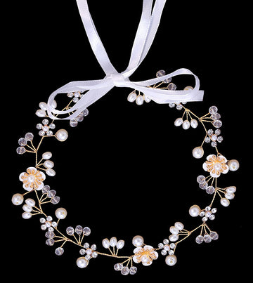Papoopy Flower Girl Headpiece For Wedding, First Communion, Bridal, Hair Accessories (F9)