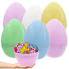 The Dreidel Company Massive Pastel Fillable Easter Eggs Colorful Bright Plastic Easter Eggs, Perfect For Easter Egg Hunt, Surpri