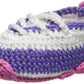 Jefferies Socks Unisex Baby Hand Crochet Bootie, Purple, Newborn