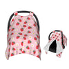 Muishi Strawberry Flowers Baby Car Seat Canopy Nursing Cover for Newborn Car Seat Breastfeeding Covers Blanket Newborn Shower Gi