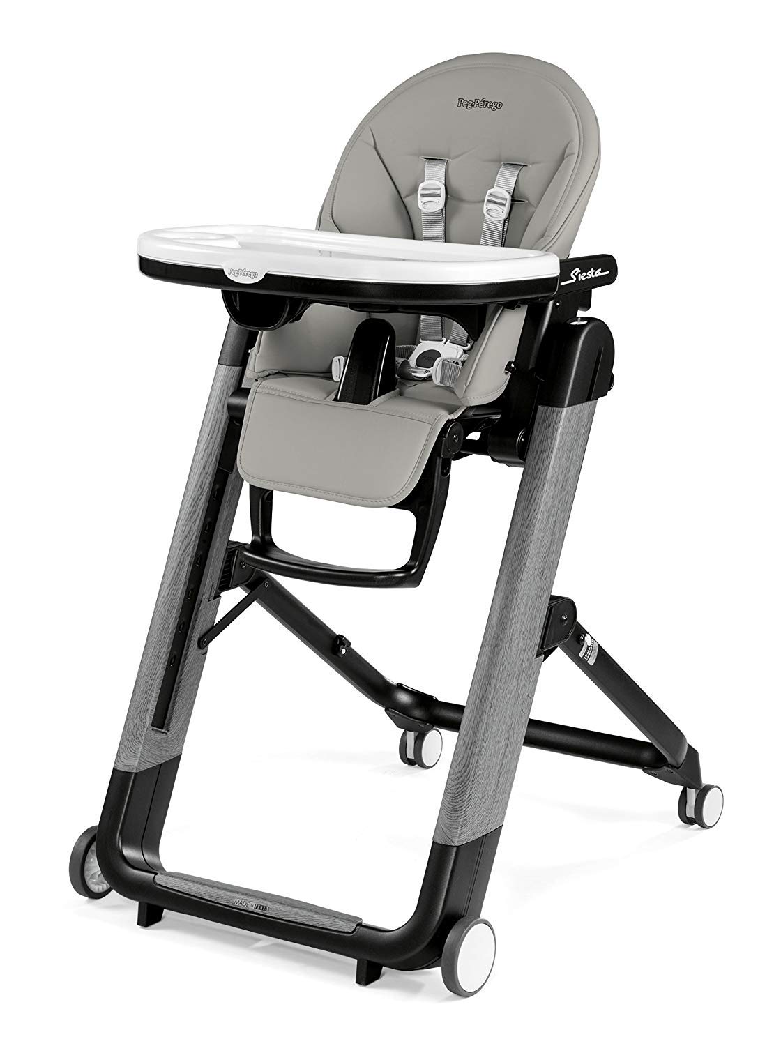 Peg Perego Siesta - Multifunctional Compact Folding High Chair - from Birth to Toddler - Recliner and High Chair - Made in Italy