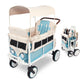WONDERFOLD Volkswagen Stroller Wagon (4 Seater) - Collapsible Wagon Stroller with VW Bumper, Functioning Headlights, and All-Ter