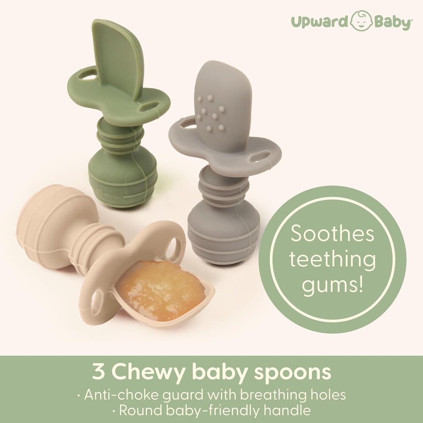 Upward Baby Led Weaning Supplies, Silicone Baby Feeding Set, Baby Feeding Essentials, Baby Led Weaning Set, Baby Eating Essentia