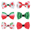 Watermelon Turban Headband Baby Girls Fruit Headwrap Watermelon Hair Hand Bow Bbg20 (Hair Clips-6G)