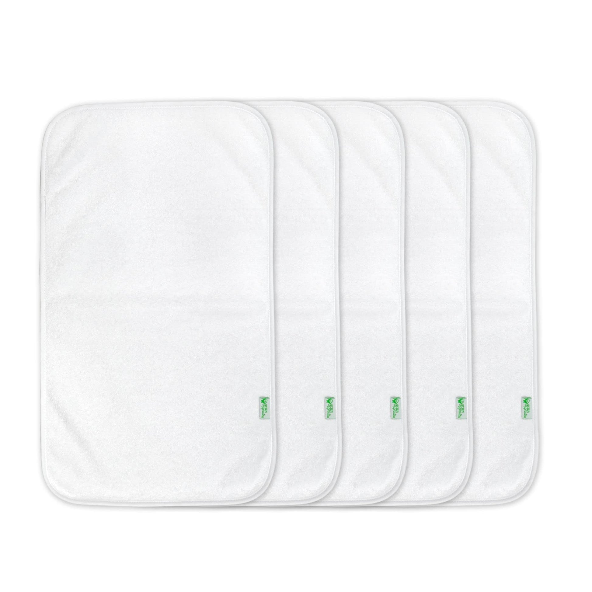 green sprouts Stay-Dry Burp Pads (5 Count) | Ultimate protection from drools & spit ups | Waterproof protection, Soft & absorben
