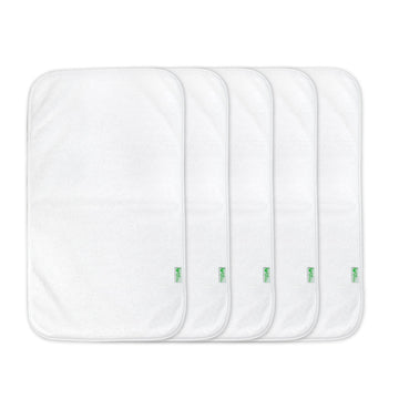 green sprouts Stay-Dry Burp Pads (5 Count) | Ultimate protection from drools & spit ups | Waterproof protection, Soft & absorben