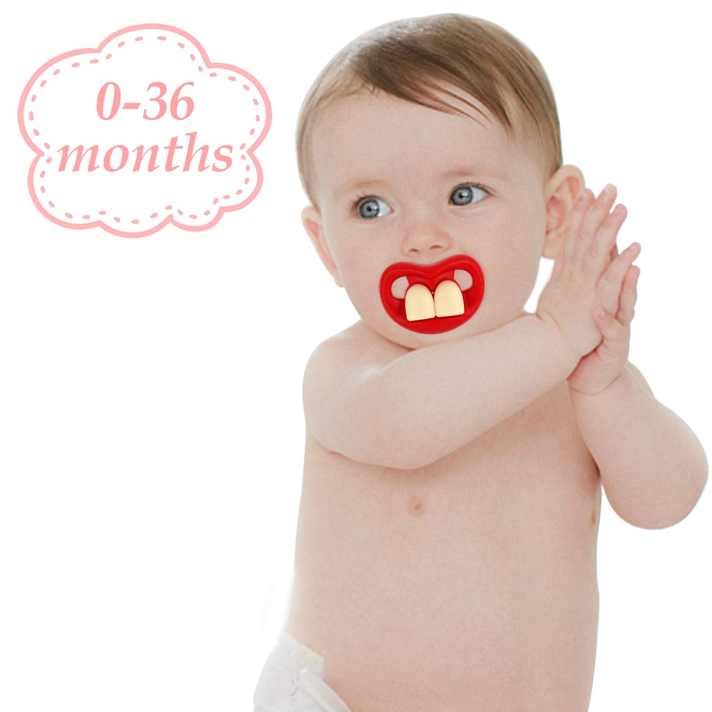 3Pcs Zhovee Baby Pacifiers, Lip Bibs Pacifier 0-36 Months, Newborn Infant Pacifier Baby Girl Pacifiers, Teething Pacifiers For B