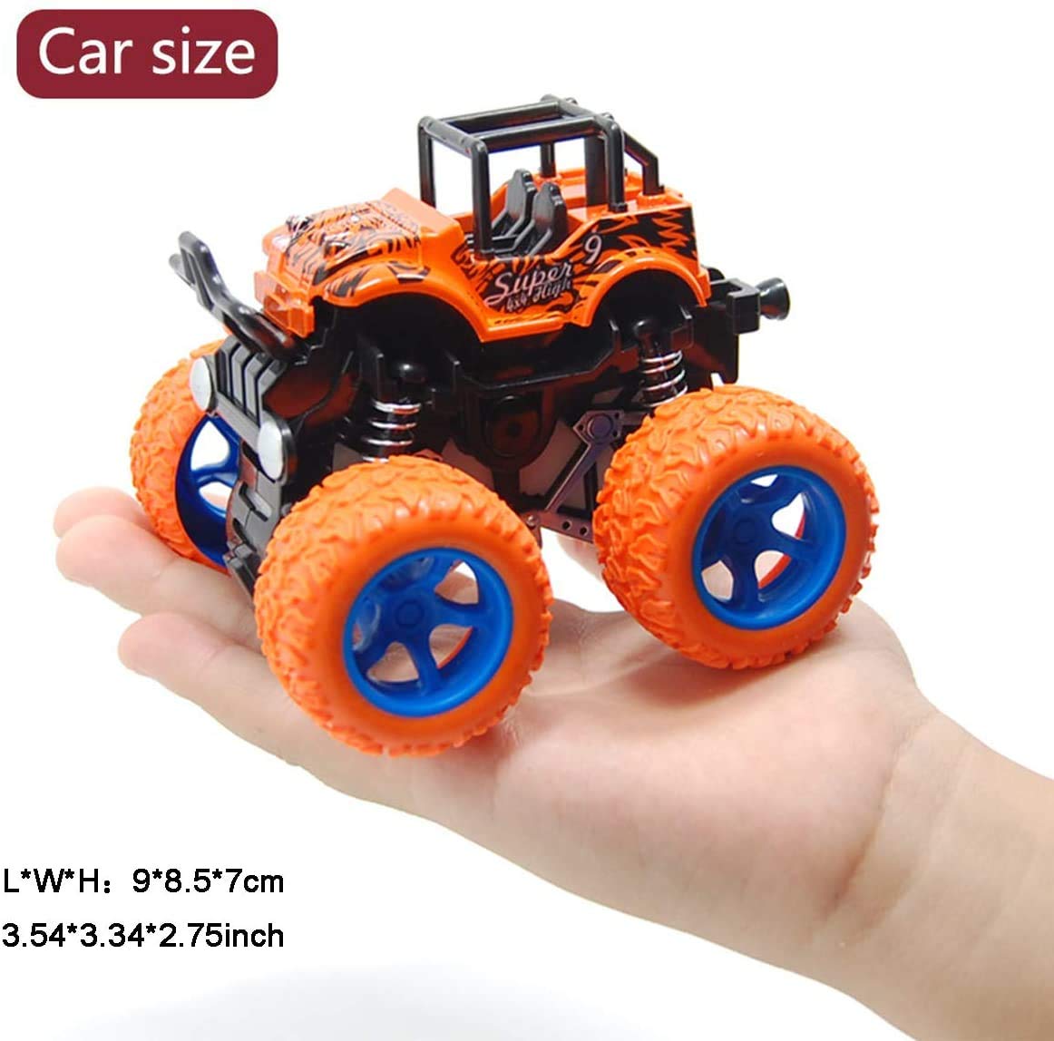 Monster Trucks Inertia Car Toys - Friction Powered Car Toys for Toddlers Kids Birthday Christmas Party Supplies Gift for Boys an
