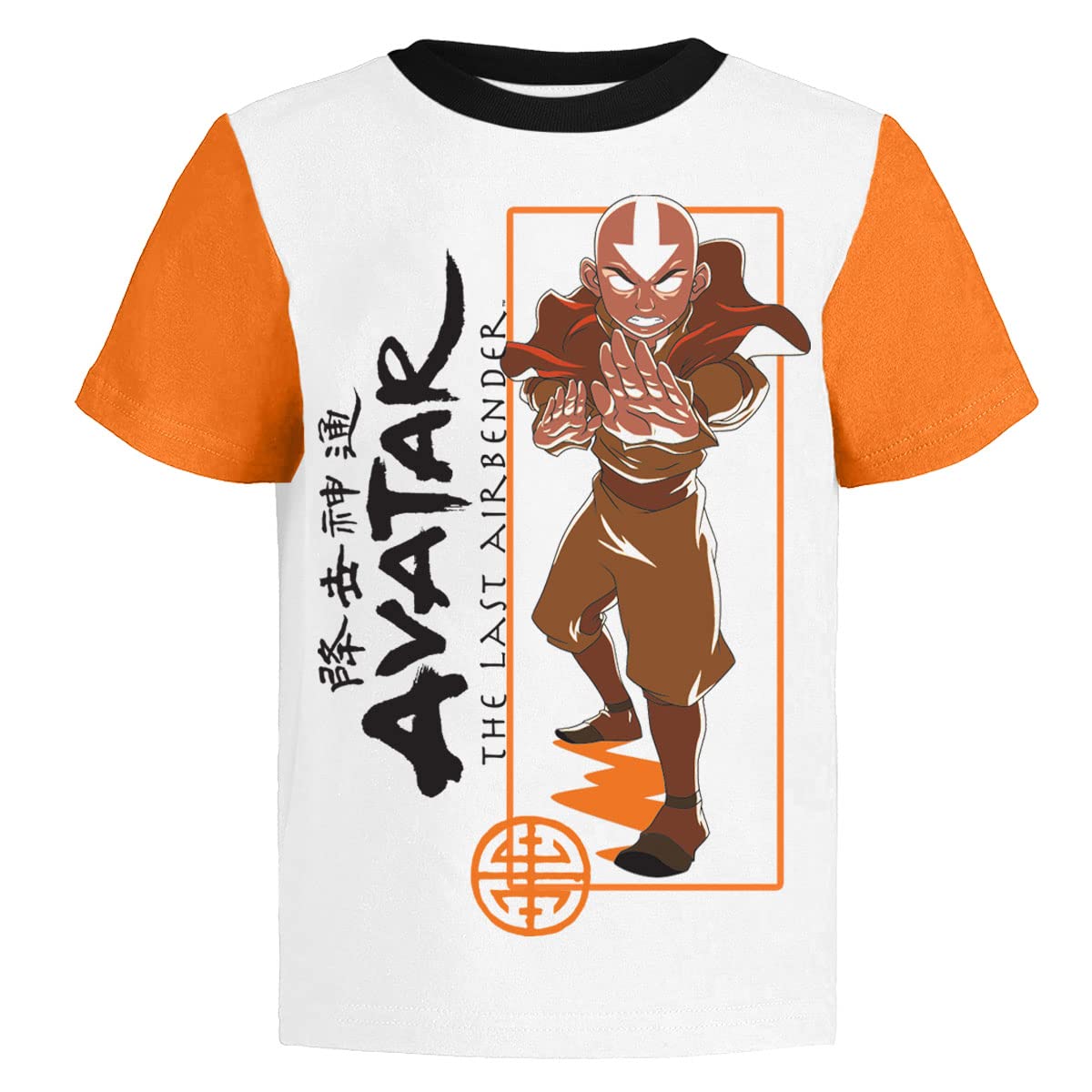 Avatar The Last Airbender Graphic T-Shirts 3 Pack For Boys 6 Wh/Bk/Tq Ss